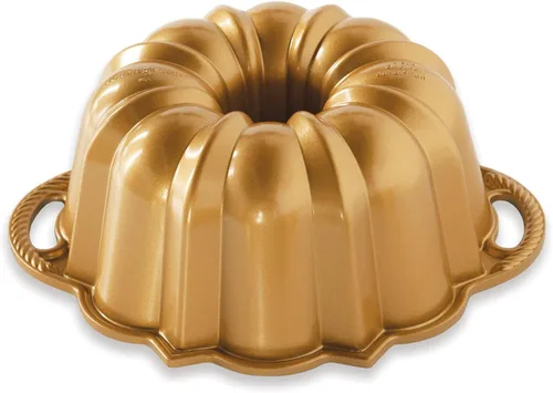 Miniatura 2 de Nordic Ware Anniversary Bundt 6 tazas, color dorado