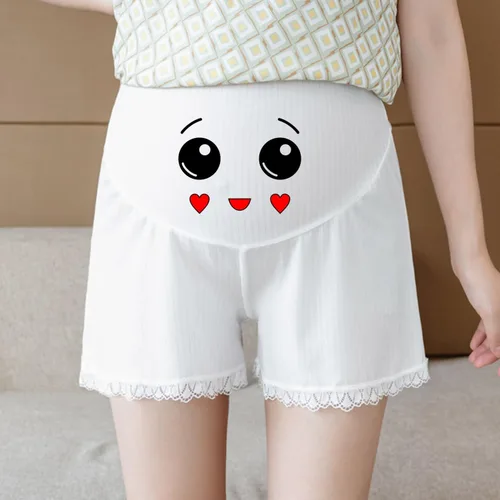 Miniatura 6 de Pantalones cortos de maternidad con texto personalizado sobre el vientre Entrenamiento Corriendo Casual Verano Personalización Pantalones cortos