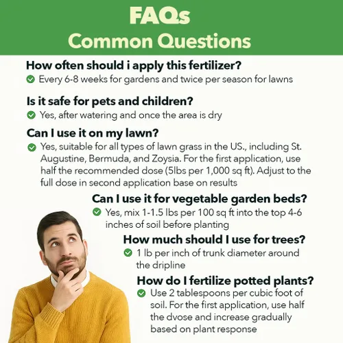Miniatura 7 de Fertilizante para plantas de liberación rápida 10-10-10 Fertilizante multiusos 10 para árboles frutales, árboles de hoja perenne, verduras