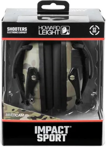 Miniatura 2 de Howard Leight by Honeywell, Impact Sport R-02526 - Orejera electrónica para tiro con amplificación de sonido, color camuflaje (MultiCam)
