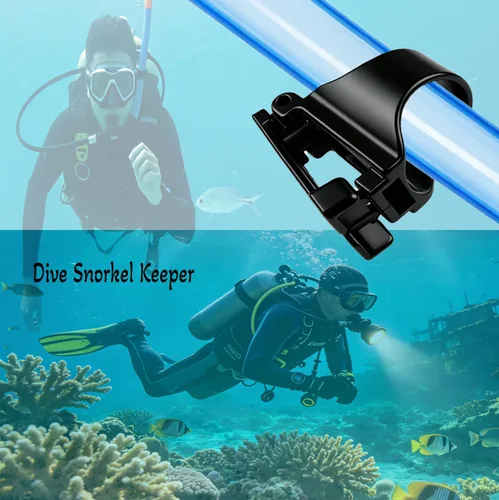 Miniatura 5 de Paquete de 4 clips de plástico negro para esnórquel y buceo