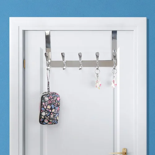 Miniatura 3 de SKOLOO Gancho para colgar sobre la puerta, ganchos para colgar ropa, toallas, abrigos, sombreros, gancho para toallas sobre la puerta, paquete de 2