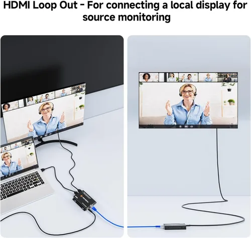 Miniatura 4 de J-Tech Digital Extensor HDMI 4K a través de Ethernet Cat6/Cat7, 4K@30Hz hasta 132 pies, 1080P hasta 230 pies, soporta puerto de extracción de audio