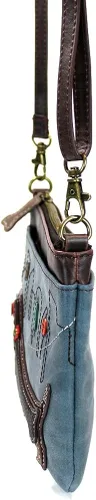 Miniatura 4 de Chala Mini bolso cruzado para teléfono con 2 correas ajustables, Azul