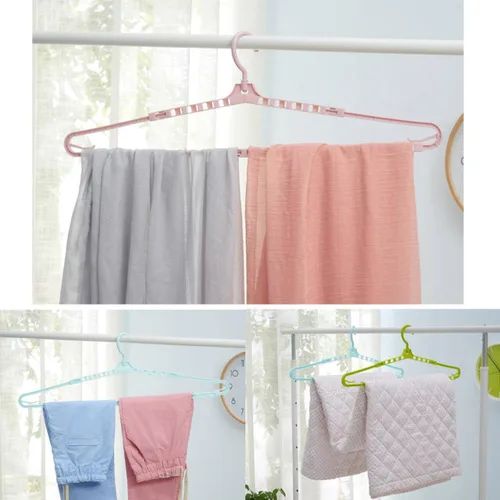 Miniatura 4 de Perchas extra grandes y resistentes para ropa de secado grandes, hombros ajustables de 16.4 a 27.2 pulgadas, para polos anchos, cárdigans, colchas