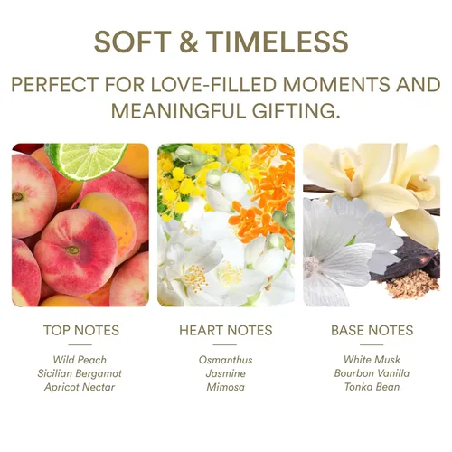 Miniatura 4 de Perfume de amor de boda para mujer, romántico aroma floral afrutado con melocotón, albaricoque, jazmín, vainilla, fragancia de larga duración