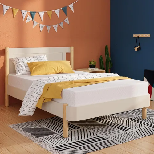 MLILY EGOHOME - Colchón individual para niños y adultos, cama individual, de 5 pulgadas, de espuma viscoelástica refrescante de gel de té verde en
