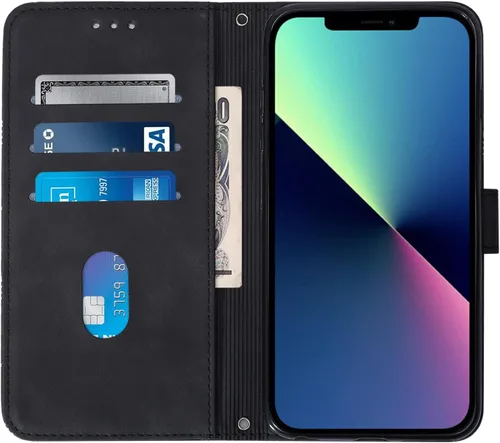 Miniatura 3 de bojioderf Funda de piel sintética compatible con Nothing CMF Phone 1, compatible con Nothing CMF Phone 1 Tarjetero Cartera Flip Soporte Magnético