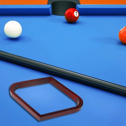Miniatura 6 de GSE Games & Sports Expert Triángulo de Billar de Madera Maciza para 8 Bolas / Rombo para 9 Bolas, Porta Bolas de Billar para Bolas de Billar de Caoba