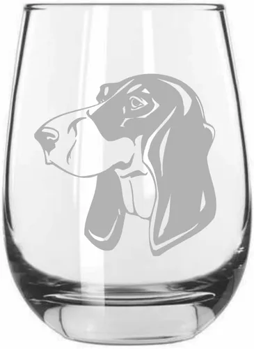 Miniatura 408 de Sakhalin Husky Dog - Copa de vino grabada personalizada de 15.25 onzas sin tallo