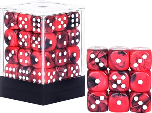 Miniatura 9 de 36 Piezas 12mm Juego de Dados Mini de 6 Caras, Juego de Dados D6 de Colores Translúcidos, Juego de Dados Estándar de 6 Caras para Juegos de Mesa