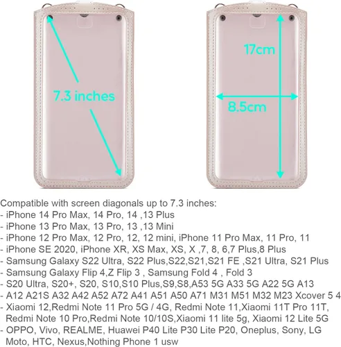Miniatura 2 de Bolso cruzado pequeño para teléfono celular para mujeres y hombres, mini bolso de hombro de cuero, estuche tipo billetera con ranura para tarjetas