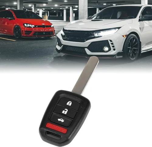 Miniatura 2 de X AUTOHAUX Llavero remoto de entrada sin llave para automóvil 433Mhz 4 botones MLBHLIK6-1TA para Honda Accord 2016 2017 para Honda Civic 2016-2020