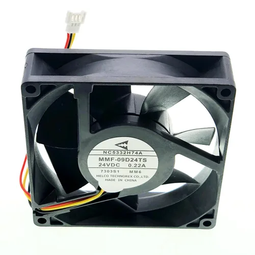 Miniatura 7 de NC5332H74A MMF-09D24TS-MM6 Ventilador de enfriamiento 24V 3.622 in - 0.22A 9225 Ventilador de enfriamiento del inversor de 3 hilos