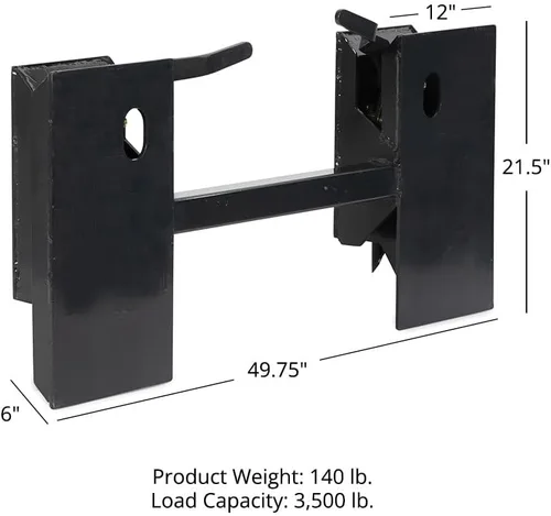 Miniatura 6 de Placa adaptadora universal de fácil montaje para cargadora, Bobtach Blank QTA