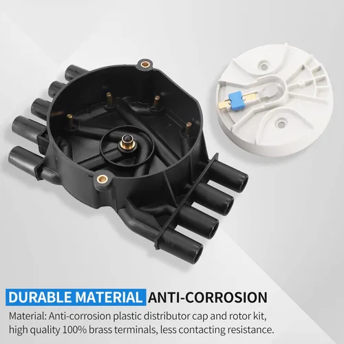 Miniatura 2 de V8 Kit de tapa y rotor para motores Mercruiser y Volvo Penta 5.0, 5.7, 6.2, 350 MAG MPI 5.0 5.7 GXI GI - 898253T29, 8M0060495, 3858975, 3858977