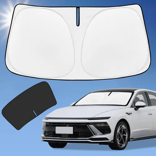 Miniatura 102 de para Dodge RAM 1500 2019-2024 2025 2026 Parasol Parasol para Parabrisas Cubierta - 4 Capas Parasol para Ventana Delantera para RAM1500 2Puertas