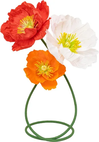 Miniatura 5 de 3 piezas de decoración de flores de papel grandes de 16/12 pulgadas para fiestas, decoración de boda, pared de fondo, decoración de habitación