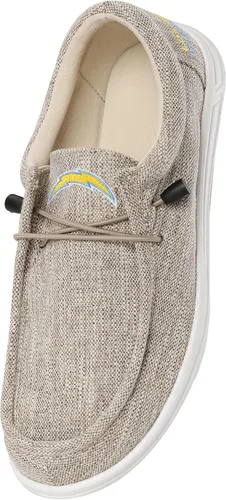 Miniatura 132 de FOCO Men's NFL Team Logo Lightweight Loafers Lace Up Cotton Knit Shoes