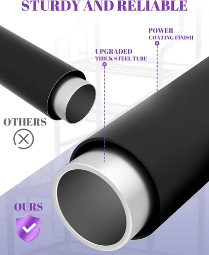 Miniatura 8 de Mythinglogic Estante de almacenamiento para esterilla de yoga, estante de almacenamiento de gimnasio en casa para mancuernas, rodillo de espuma