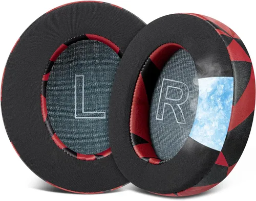 Miniatura 7 de SOULWIT Almohadillas de enfriamiento para auriculares Anker Soundcore Life Q30/Q30i/Q35, almohadillas con tela de seda de hielo, espuma de Negro