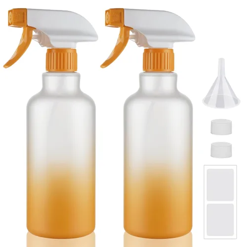 Miniatura 6 de Botella pulverizadora de plástico de 16.9 onzas, botellas vacías de pulverización, contenedor recargable, rociador de gatillo para soluciones