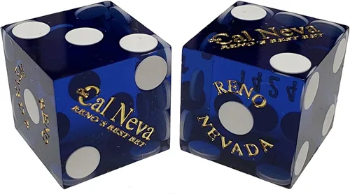 Miniatura 24 de Cyber-Deals Amplia selección de dados de 0.748 in pares de dados auténticos Nevada Casino TablePlayed dados Harveys Lake Tahoe púrpura pulido