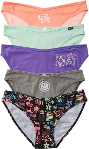 Miniatura 2 de Victoria's Secret Paquete de bragas de bikini de algodón rosa, ropa interior para mujer (XS-XXL)