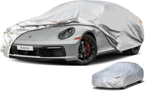 Miniatura 31 de Kayme Funda impermeable para automóvil deportivo para todo tipo de clima. Consulta la tabla de tallas del vehículo para un ajuste preciso. Cubierta