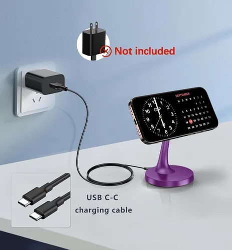 Miniatura 8 de TXXTOL Cargador inalámbrico magnético para iPhone, cargador rápido de 15 W para iPhone 17/17 Air/17 Pro/17 Pro Max serie 16/15/14/13/12 estación