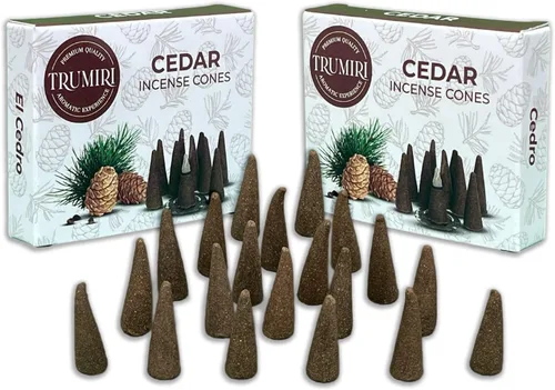 Miniatura 16 de TRUMIRI Incienso ámbar – Paquete de 20 conos (2 x 10) – Incienso de cono perfumado