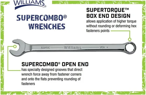 Miniatura 2 de Williams 1208SC llave combinada súper combo, 1/4 pulgada