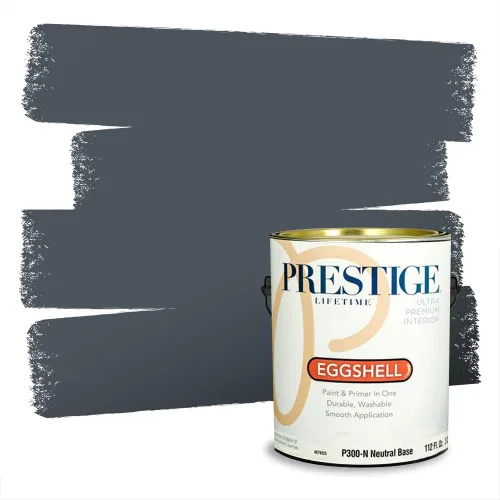 Miniatura 188 de Pintura Exterior + imprimación PRESTIGE, todo-en-uno, 1 galón, acabado mate, color comparable al Valspar* Royal Gray* VS151-Gris real