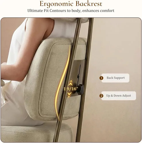 Miniatura 4 de EUREKA ERGONOMIC Sillas de escritorio de oficina en casa, silla ergonómica para computadora con respaldo alto, silla de oficina ejecutiva con Blanco