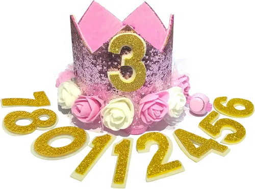 Miniatura 6 de Sombrero de cumpleaños para perro, corona ajustable reutilizable para perros, gatos, cachorros, gatitos, fiesta de cumpleaños con números
