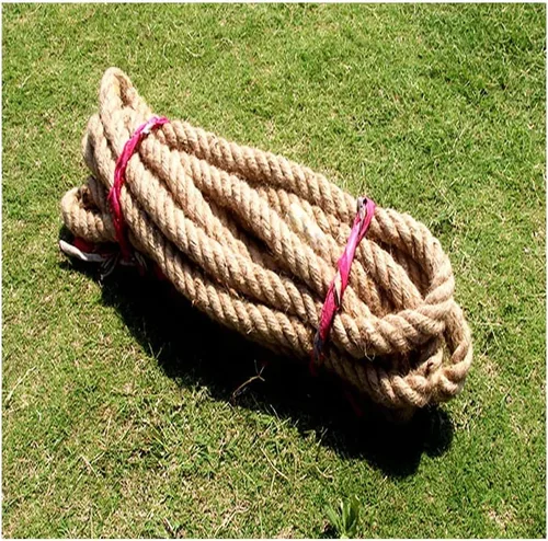 Cuerda de cáñamo de yute de 0.315 in, cuerda de yute natural, cuerda de cáñamo, cuerda náutica, cuerda de arpillera, cuerda de yute natural para