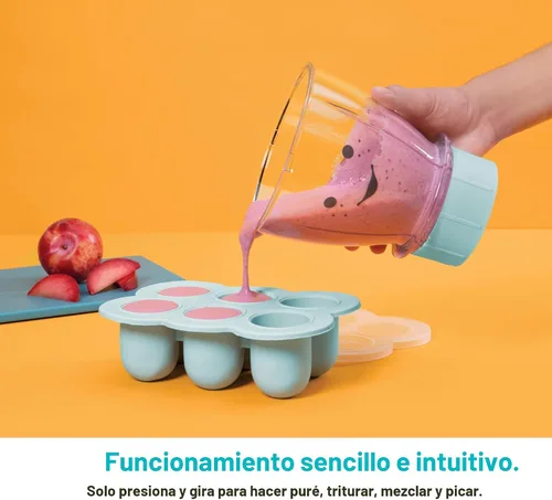 Miniatura 5 de NutriBullet NBY-50100 Sistema completo de fabricación de alimentos para bebés, 32 onzas, blanco, azul, transparente