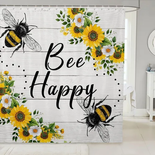 Miniatura 11 de Erosebridal Cortina de ducha para decoración de baño, con estampado de leones y rosas, para niños, adolescentes, niños, niñas, habitación del hogar