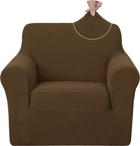 Miniatura 40 de U-NICE HOME Funda elástica para sofá, lavable, protector de muebles para sofá de 3 cojines, apta para mascotas (sofá, gris)