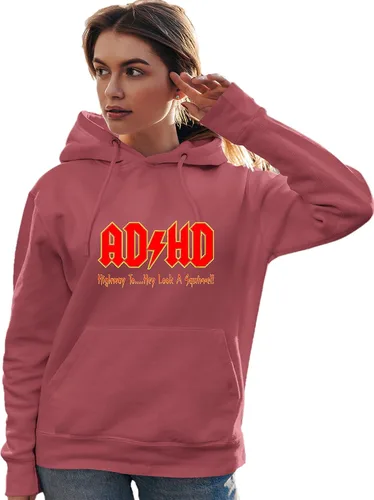 Miniatura 14 de Go All Out Sudadera con capucha para hombre y mujer con texto en inglés "Highway To Hey Look A Squirrel