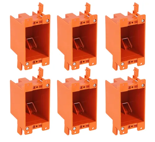 Miniatura 15 de CLOUDY BAY - Caja de salida eléctrica de una sola banda, caja de conexiones de 14 pulgadas cúbicas, caja de trabajo antigua, listado UL