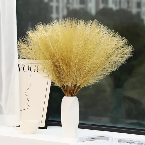Miniatura 19 de Wertuirk 30 piezas de hierba artificial de pampas – Hierba de pampas rosa de 24 pulgadas para decoración del hogar, hierba de pampas artificial