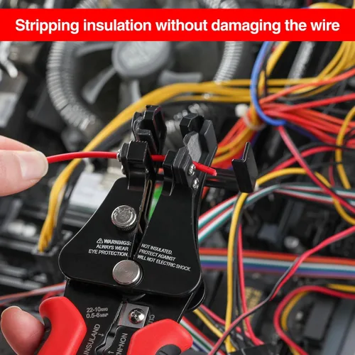 Miniatura 5 de SPEEDWOX Pelacables automático 3 en 1, herramienta de prensado de corte de pelado de cables, herramienta de prensado de cables universal de mano