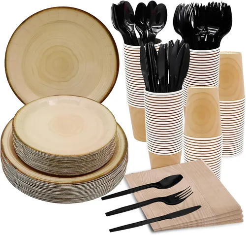 Miniatura 9 de Juego de 175 piezas de suministros para fiesta de piscina, juego de fiesta de playa de 9 pulgadas, platos de fiesta de piscina, 7 pulgadas, plato