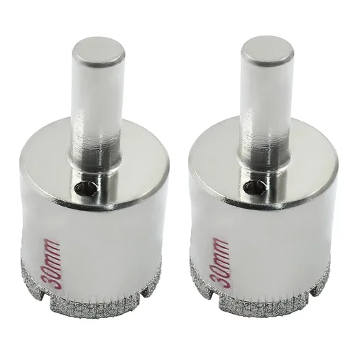 Miniatura 19 de Luomorgo Sierra de agujero de diamante de 35mm/1 3/8 Pulgadas, brocas de diamante de 1.1 pulgadas de profundidad de corte para vidrio, cerámica