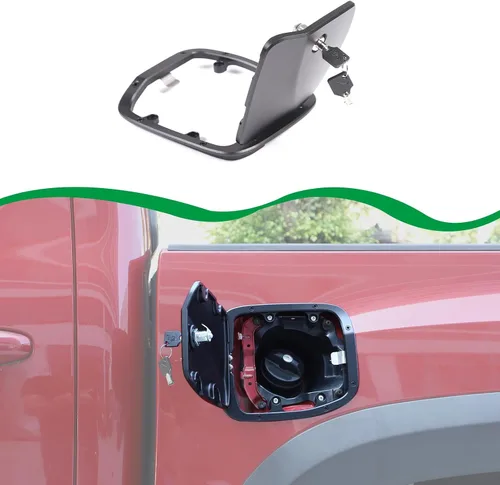 Miniatura 8 de HAPPYHORSE Tapa de Repuesto para Tanque de Combustible con Cerradura Antirrobo Compatible con Toyot@ Tacoma 2016-2022 Tapa Decorativa de Llenado