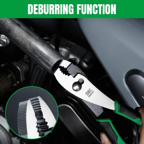 Miniatura 6 de SK Alicates deslizantes de 8 pulgadas, construcción CR-V premium, mango ergonómico antideslizante para un agarre cómodo