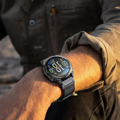 Miniatura 8 de Compatible con Garmin Fenix 6 Correa de reloj para Fenix 8 47mm/8 Pro 47mm/Fenix 7/Fenix 6 Pro/5/5 plus, 22 mm Quickfit Nylon Sport Correa de reloj