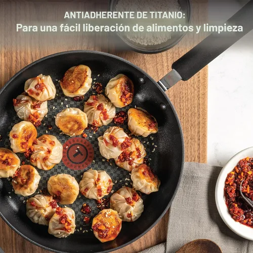 Miniatura 3 de T-Fal Ultimate - Juego de utensilios de cocina anodizados y antiadherentes de 17 piezas, juego de ollas y sartenes antiadherentes con sartén, Ónice