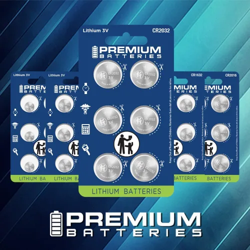 Miniatura 5 de Premium Batteries Batería CR2016 de 3 V para monedas, segura para niños (paquete de 6)